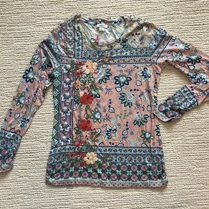 Sundance Embroidered long sleeve tee shirt NWOT